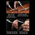 thumbnail image 6 of Teissuly Stainless Steel Shrimp Deveiner Tool, Serrated Shrimp Peeler Shrimp Cleaner Knife for Home Kitchen, 6 of 8