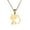 Golden, variant on Funie Fashion Women Girl Stainless Steel Cute Cat Pendant Charm Necklace Gift Jewelry