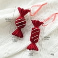 thumbnail image 3 of Red Bow Christmas Decoration Velvet Reindeer Pendant Christmas Tree Living Room Staircase Decoration Hanging Decoration Wreath Bows For Christmas Home Decoration Christmas Decorations Ceramic Stained, 3 of 4