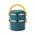 thumbnail image 2 of USUERY Insulated Rice Bucket Lunch Box with Lid Stainless Steel Thermal Container for Adult Worker Meal, 2 of 9