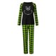 thumbnail image 3 of Conjuntos de pijamas navideños familiares a juego Grinch 2024, pijama de Grinch con parte superior y pantalones de pijama a cuadros, pijama de Grinch para niños y adultos para la familia, Mujer XL, 3 of 5
