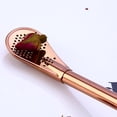 thumbnail image 3 of Cucharilla Pajitas de Café Cucharita Varillas de Cóctel Accesorios Adecuado para Restaurantes Cafeterías Bares Oro rosa Soledad Barra de acero inoxidable 304, 3 of 3