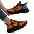 thumbnail image 6 of Coolcustomize Halloween Men's Casual Sneakers, Orange Pumpkin Design, Trick or Treat Casual Shoes, Fashion Streetwear Lace-Up Trainers, Trendy Casual Shoes for Halloween and Daily Wear, PLUS SIZE, 6 of 10