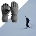 thumbnail image 3 of Guantes cálidos de invierno Baoblaze Pantalla táctil antideslizante Gris L Guantes de ciclismo cálidos, 3 of 8