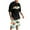 Black, variant on VBTAPA Men's 2 Piece Short Sleeve Tracksuit Tropical Palm Graphic T Shirt and Shorts Set Summer Casual Beach Outfits Hawaiian Matching Sets Big Sales Today Black M