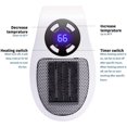 thumbnail image 4 of GiveBest Programmable Space Heater with LED Display, Remote Wall Outlet Electric Heater with Thermostat and Timer for Home Office Bathroom Indoor Use, Small Plug in 350&450 Watt Heater, ETL Listed, 4 of 4