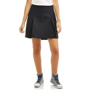 REAL SCHOOL UNIFORMS Real School Juniors' Pleat Front Scooter School Uniform Skirt