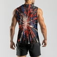 thumbnail image 4 of Independence Day Printed Sleeveless Vest - Men's Athleisure Style with Patriotic Motifs - Lightweight, Breathable Material Ideal for Jogging, Errands, or Summer Outings,Black XL, 4 of 4