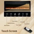 CozyHom 50 Inch Electric Fireplace, Recessed Wall Mounted Electric