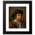 thumbnail image 2 of Maurycy Gottlieb 12x14 Black Modern Framed Museum Art Print Titled - Portrait of a Boy in a Hat (circa 1874), 2 of 5