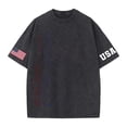 thumbnail image 4 of CONZONE 250Th Anniversary Usa Mens T-Shirts Short Sleeve 4Th Of July T Shirts for Men Crew Neck Patriotic Usa Flag Graphic Independence Day Tee Tops, 4 of 4