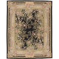 thumbnail image 1 of Due Process Stable Trading Aubusson Marseilles Black Area Rug, 3 x 5 ft., 1 of 1
