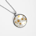 thumbnail image 4 of Daisy Glass Circular Pendant Necklace - Women's Jewelry, 4 of 5