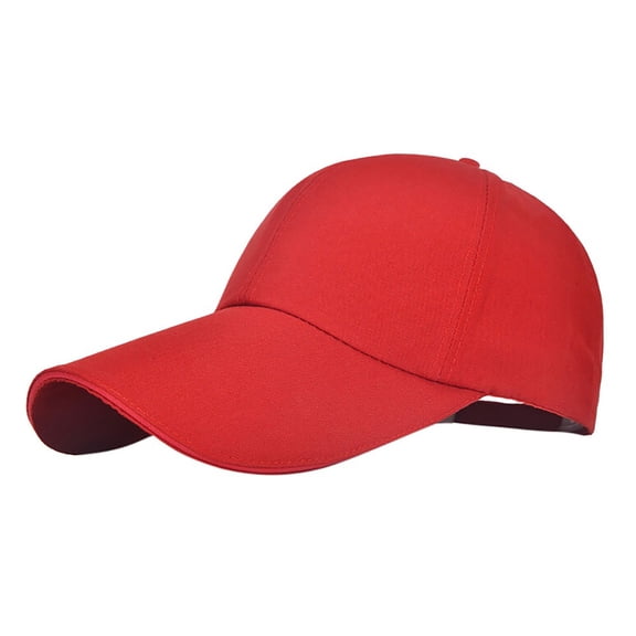 Fgnfyis Stylish Unisex Baseball Cap for Men Women Youth Casual High Street Fashion Headwear Red One Size