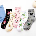 thumbnail image 2 of Calcetines Kawaii Sanrio de dibujos animados para mujer, Hello Kitty, My Melody, Harajuku, de tubo medio, de algodón, deportivos, transpirables, para estudiantes, regalo de Navidad, 2 of 4