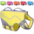 thumbnail image 1 of Chaleco salvavidas para perros VIVAGLORY, estilo deportivo, neopreno, amarillo, tamaño grande, 1 of 7