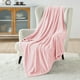 thumbnail image 2 of Manta de cama de forro polar rosa, 300 g/m², para sofá, cama, 2 of 7