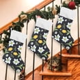 thumbnail image 7 of GZHJMY Watercolor Floral Flower Pattern Christmas Stockings, Personalized Large Christmas Stocking, Cute Snowflake Stockings 18" for Xmas Decorations and Holiday Family Party Decor Xmas, 7 of 7