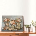 thumbnail image 4 of Farmhouse Bathroom Wall Art - Hummingbird & Floral Mason Jar Canvas Print, Inspirational Quotes Framed Artwork for Living Room, Bedroom & Bathroom, 4 of 7