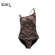 thumbnail image 2 of Traje de baño de una pieza para mujer Traje de baño con corte de horquilla alta con control de barriga y un hombro, 2 of 6
