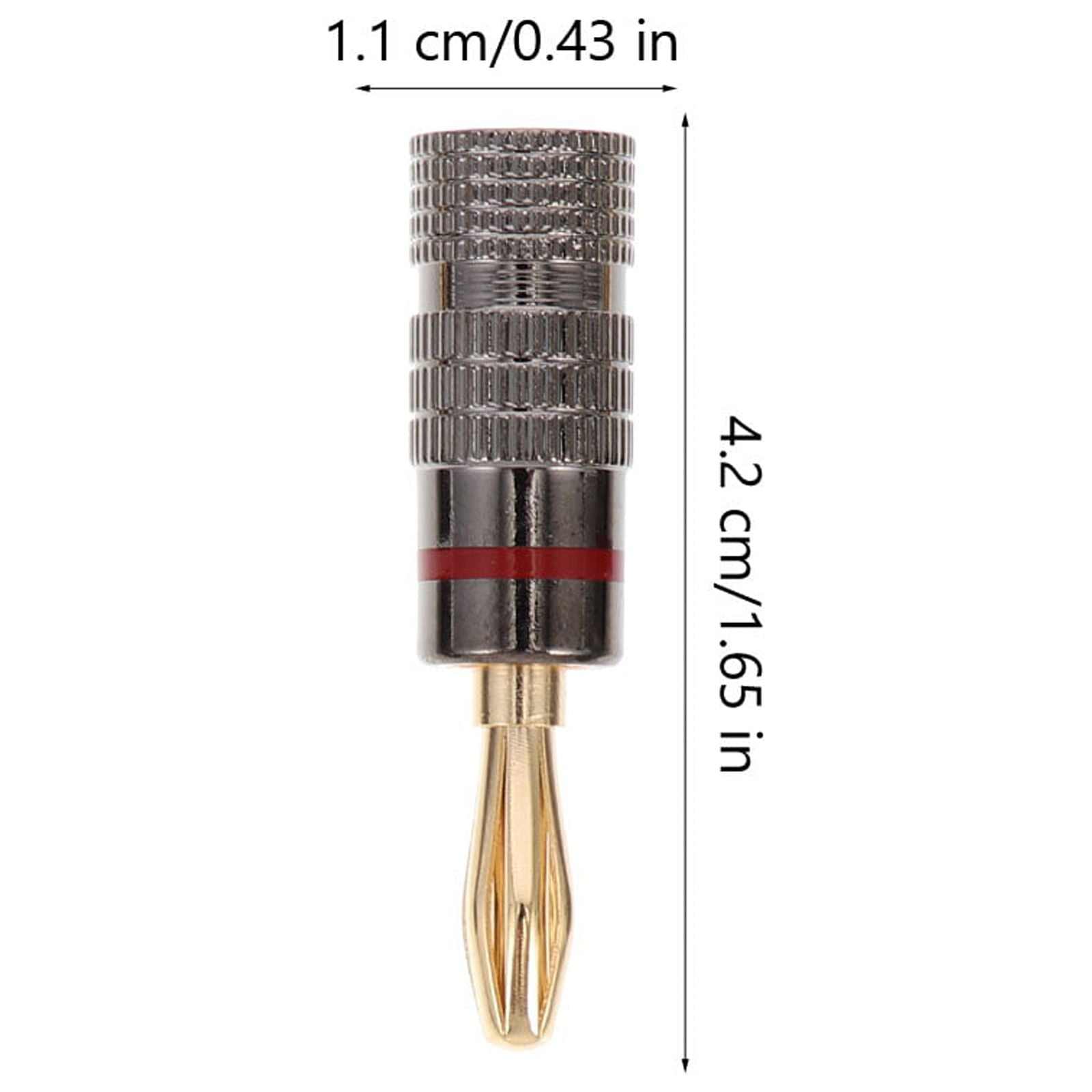 banana.inc:ballaholic27cm他 10pcs Banana Plug Speaker Wire With Banana Plug Wire