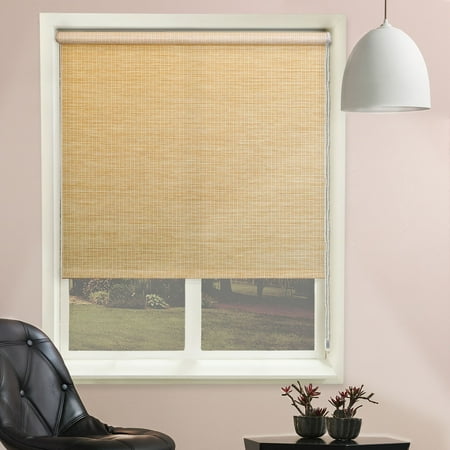 Chicology Continuous Loop Beaded Chain Roller Shades Privacy Window Chicology Continuous Loop Beaded Chain Roller Shades Privacy Window Blind Lattice Cream Natural Woven 27 W X 72 H Com