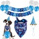 thumbnail image 1 of Dog birthday party supplies, dog birthday turban toy banner boy hat scarf balloon with cute puppy birthday party supplies decorations (set of 11) Zhivalor Fiesta y Decoración, 1 of 5