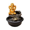 thumbnail image 3 of Mini estatua de Buda, fuente de agua en cascada para decoración de escritorio del hogar. Ganesha hindú, 3 of 9