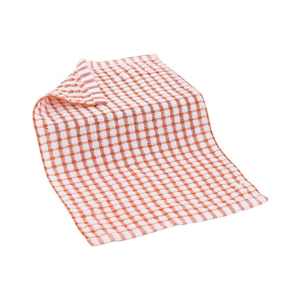 Toystoory Paño para platos Algodón Secado rápido Toalla de cocina Absorbente Limpieza Té Trapo Cocina Plumero Toalla, Azul oscuro Suministros de limpieza para el hogar Naranja Toystoory HA001820-04