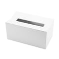 thumbnail image 2 of Kitchen Tissue Box Cover Napkin Holder for Paper Towels Box for Napkins Tissue Dispenser Wall Mounted Container for Wipes White, 2 of 5