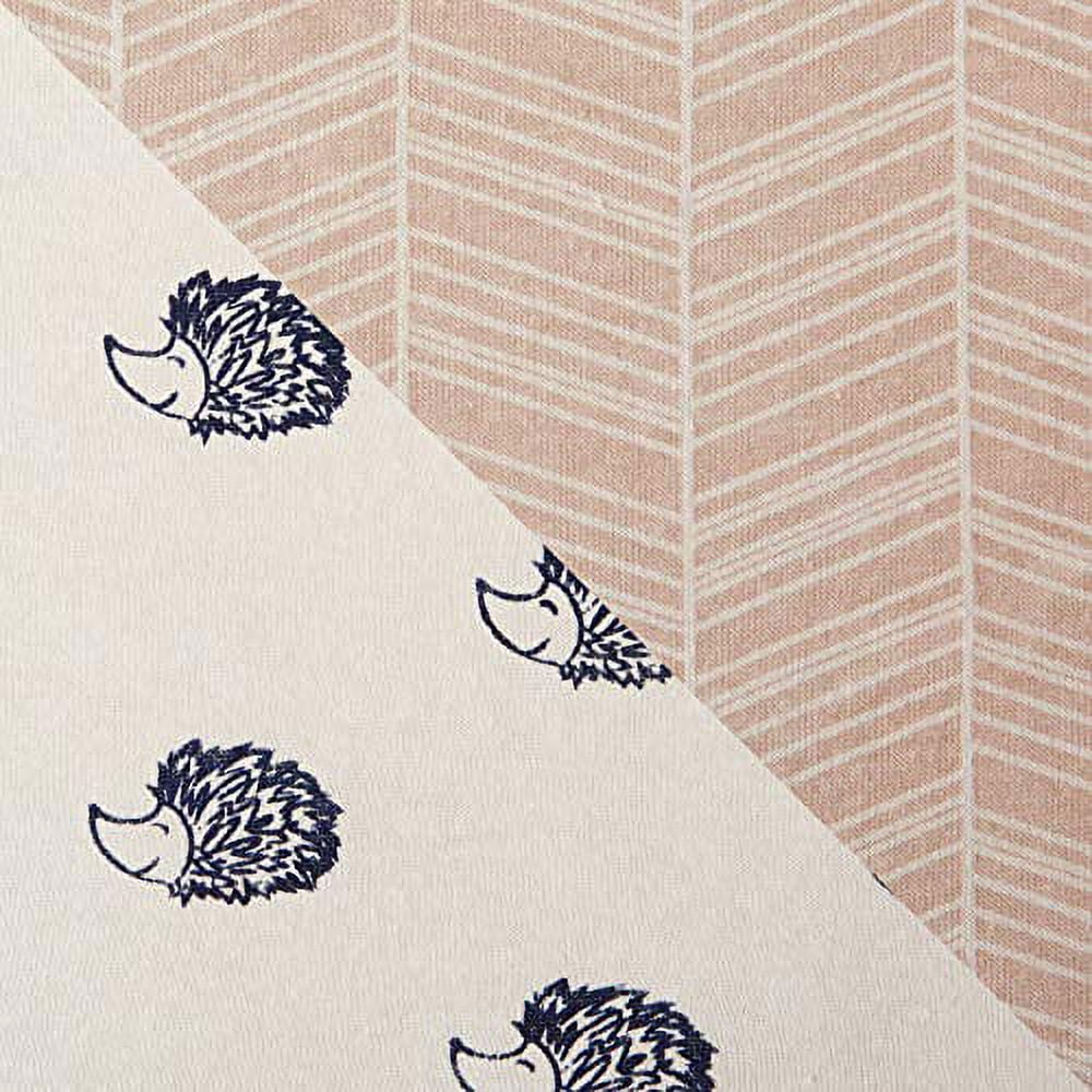 Touched by Nature Baby Boy Organic Cotton Crib Sheet, Hedgehog, One Size