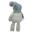 thumbnail image 5 of Northlight Plush Sitting Yeti  with Knitted Hat Christmas Figure - 22" - White and Blue, 5 of 5