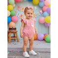 thumbnail image 4 of RUINIXCW Baby Girl First Birthday Outfit Silly Goose Outfit Infant Baby Girls 1/2 Half Birthday Clothes Embroidery Fly Sleeves Romper Bodysuit Playsuit Headband, 4 of 10