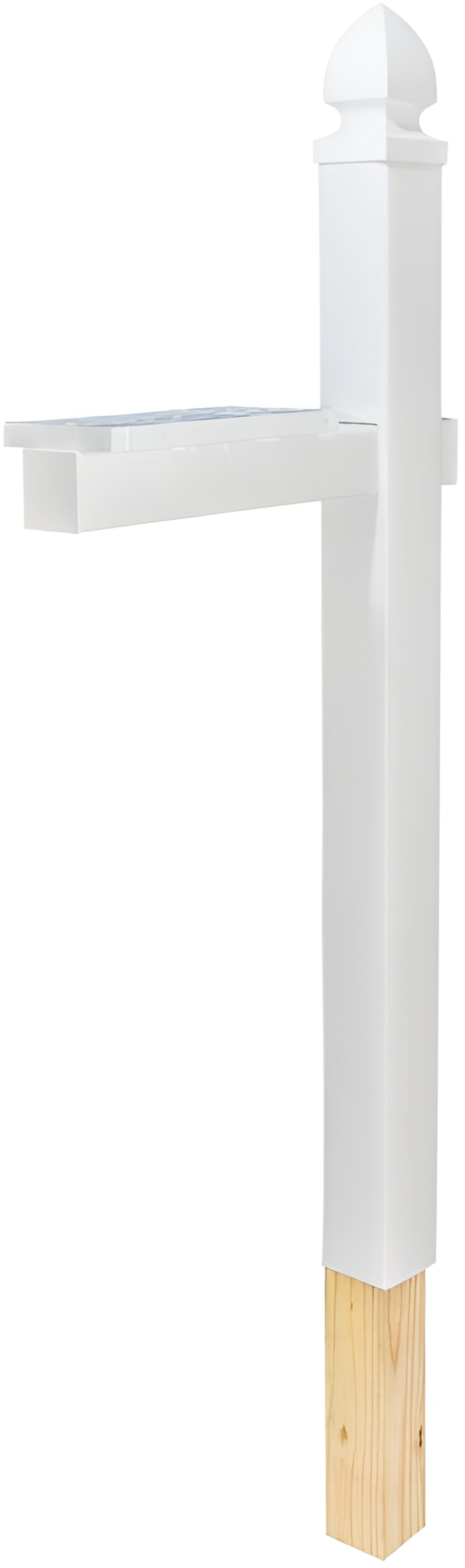 Gibraltar Mailboxes Whitley Mailbox Post WP000W01 - Rust Resistant Heavy-Duty Plastic - White — Home & Garage Storage, Stackable Design