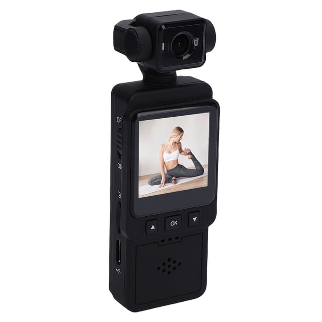 Cámara De Cuerpo Desgastada 1080P HD Pequeña Videocámara Pequeña Portátil Giratoria De 360 grados Grabadora De Vídeo De Exterior De Acción Deportiva