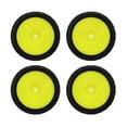 thumbnail image 2 of RC Car Tires, Deep Unevenness Texture 4pcs Rubber RC Tires  For 1/10 Flat Sports Car Yellow, 2 of 8