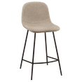 thumbnail image 1 of Bouclair Tabouret de Bar en Tissu Beige et Métal, 1 of 8