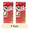 (2 pack) Silk Shelf Stable, Dairy Free, Lactose Free, Original Soy Milk, 32 fl oz Quart