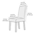 thumbnail image 2 of (4 Pieces,Silver Grey)-Chair Slipcovers Dining Chair Slipcovers Stretch Chair Cover Universal Washable Detachable Slipcover for Dining Room Office Hotel Wedding, 2 of 5