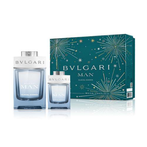 BVLGARI MAN GLACIAL ESSENCE Ensemble de 2 Pcs : 3.4 EDP et 0.5 EDP