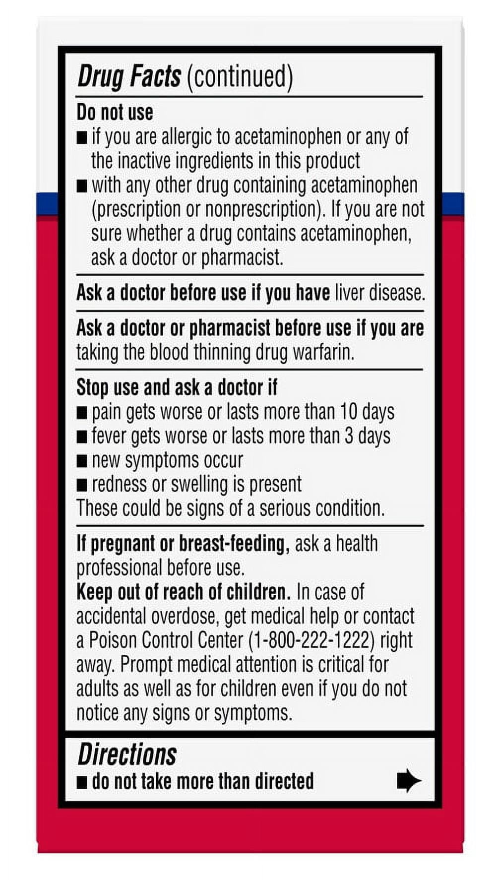 Equate Extra Strength Acetaminophen, 40 Ct