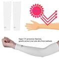 thumbnail image 4 of Mangas De Brazo Más Frías Protección Uv Buena Permeabilidad Al Aire Alta Flexibilidad Para Correr Bicicleta Senderismo Golf Tenis Fútbol Conducir Pesca 1 Par Noticed HA024003-01, 4 of 6