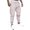 White, variant on Male Cargo Pants Men's Autumn Outdoor Sports Pants Stretch Elastic Waist Lightweight Work Pants Mens Winter Warm Long Pants Loose Sweatpants with Pockets
