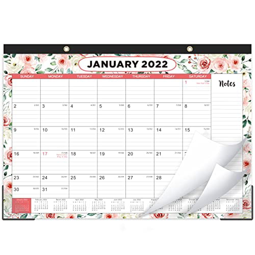 18 Monthly Desk/Wall Calendar 2021-2022 Desk Calendar 17" x 12" Jul 2021-... 
