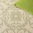 thumbnail image 5 of Safavieh Courtyard Bairre Botanical Indoor/Outdoor Area Rug, Natural/Olive, 5'3" x 7'7", 5 of 10