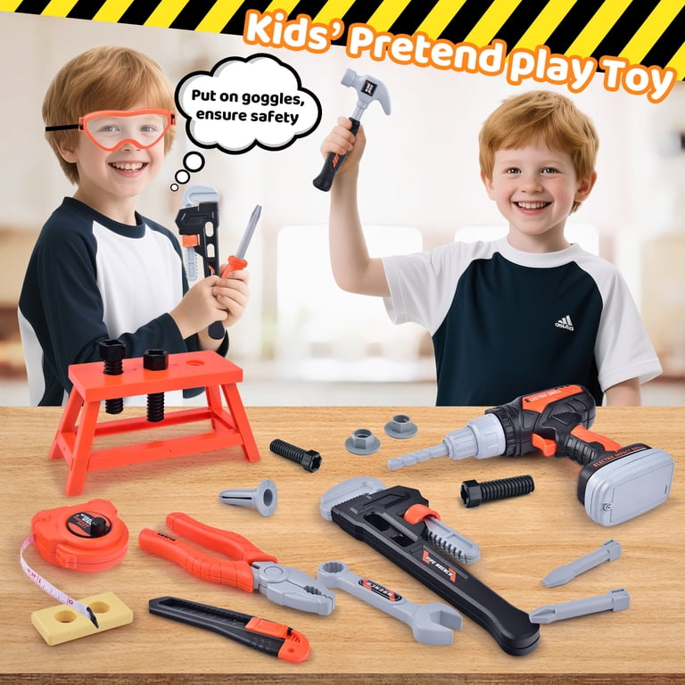 WLBES Kids Tool Set, 33 Pieces with Toy Drill photo 2