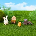 thumbnail image 3 of RENACLIPY Handmade Resin Miniature Animal Figurines Squirrel Cute Landscape Indoor Decorative Collectibles, 3 of 5