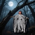 thumbnail image 4 of pdqouc 9 inch Halloween Hanging Outdoor Decorations Glowing with Chains for Halloween Home Party Indoor Outside Yard Decoration, 4 of 7