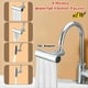 thumbnail image 5 of 1 Uds. Adaptador de ExtensióN para Grifo de Cocina en Cascada Real, Giratorio de 720 °, 4 Modos, Burbujeador Presurizado en Cascada Multifuncional, B, 5 of 5