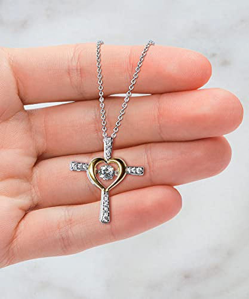 amangny Mother Gifts For Mom, Happy Mother's Day! Thanks For Wiping My Bum And, Perfect Mother Cross Dancing Necklace, Jewelry From Son, Mothers love, Cross necklace, Gift for mother, Love necklace